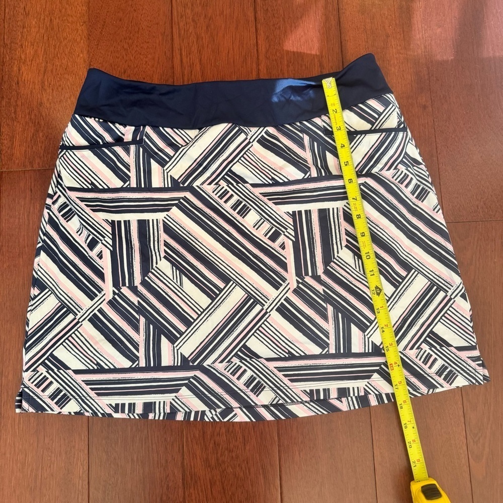 Adidas Navy and Pink Geometric Mini Skirt - Picture 8 of 8